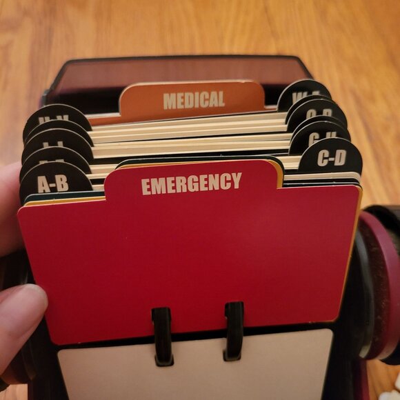 Rolodex Dome Address Book Memorydex Journal Office Desk Rotary Swivel NSW 24C Re - Picture 8 of 15